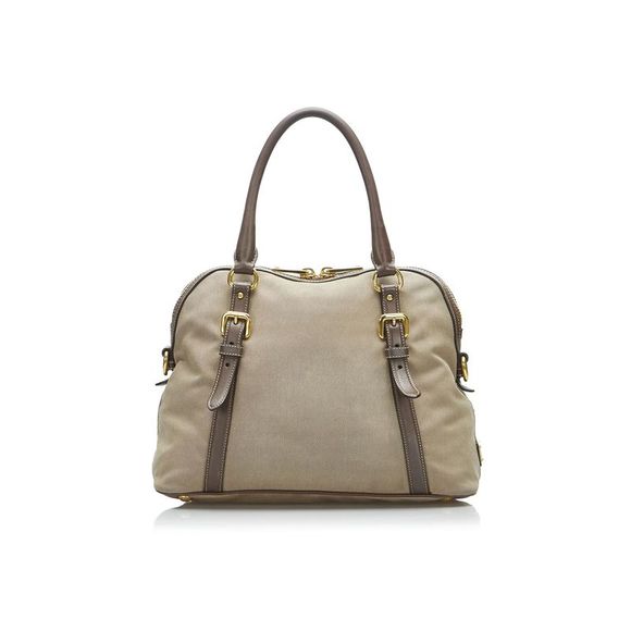 Pre Loved Prada Canapa Logo Satchel - Picture 3 of 8